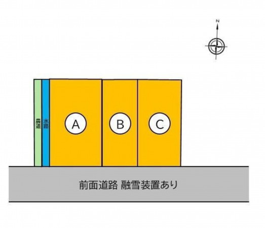 富山市婦中町持田、土地の間取り画像です