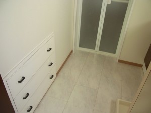 富山市安野屋町、中古一戸建ての洗面画像です