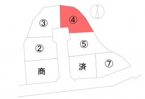 甲府市古府中町、土地の間取り画像です