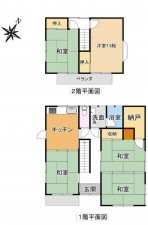 甲斐市西八幡、収益物件/住宅の間取り画像です
