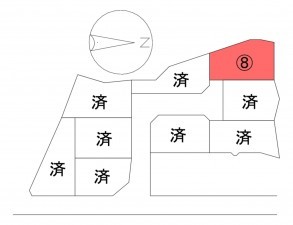 甲斐市天狗沢、土地の間取り画像です