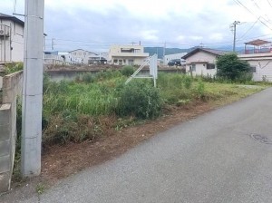 甲斐市中下条、土地の画像です