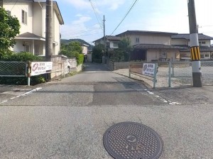 甲府市岩窪町、土地の画像です