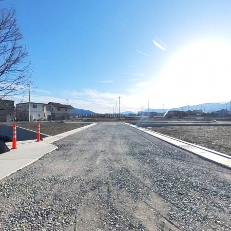 中巨摩郡昭和町西条、土地の画像です