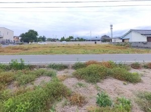 中巨摩郡昭和町築地新居、土地の画像です