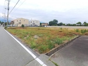 中巨摩郡昭和町築地新居、土地の画像です