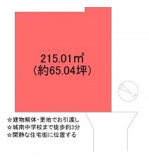 甲府市大里町、土地の間取り画像です