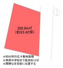 甲府市高畑、土地の間取り画像です