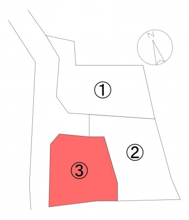 甲府市屋形、土地の間取り画像です
