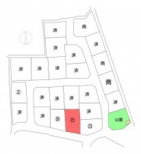 中巨摩郡昭和町紙漉阿原、土地の間取り画像です
