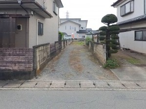 甲府市大里町、土地の画像です