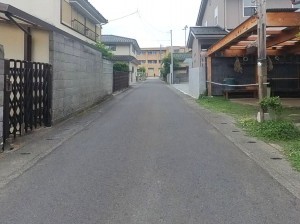 甲府市朝気、土地の画像です