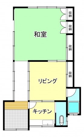 甲府市青沼、中古一戸建ての間取り画像です