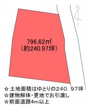 甲府市下今井町、土地の間取り画像です