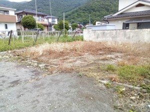 甲府市東光寺町、土地の画像です