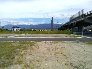 中巨摩郡昭和町河東中島、土地の画像です