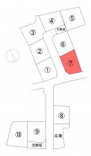 甲府市富竹、土地の間取り画像です