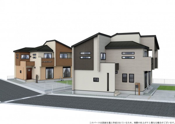 甲斐市篠原、新築一戸建ての画像です