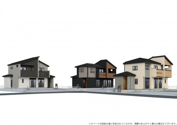 甲斐市篠原、新築一戸建ての画像です