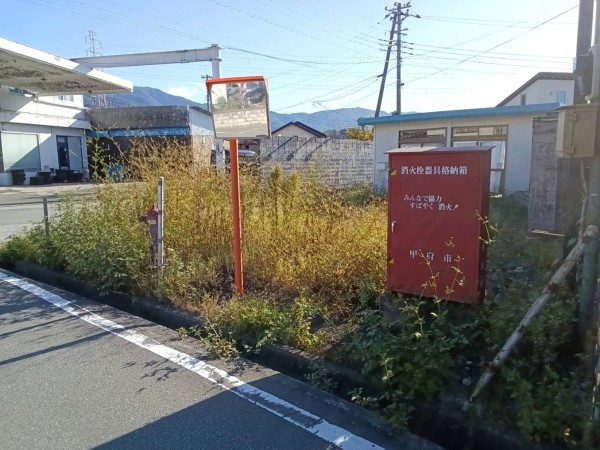 甲府市上曽根町、土地の画像です