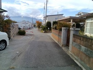 甲斐市大下条、土地の画像です