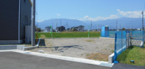 中巨摩郡昭和町西条、土地の画像です