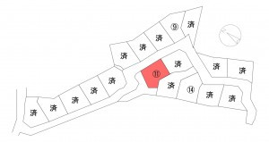 中巨摩郡昭和町西条、土地の間取り画像です