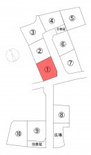 甲府市富竹、土地の間取り画像です