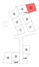 甲府市富竹、土地の間取り画像です