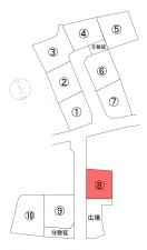 甲府市富竹、土地の間取り画像です