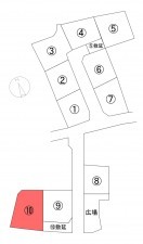 甲府市富竹、土地の間取り画像です