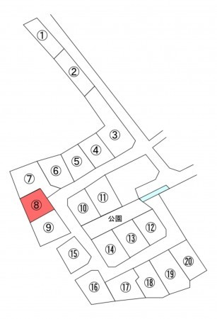 中巨摩郡昭和町西条、土地の間取り画像です