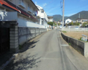 甲府市西田町、土地の画像です
