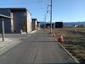 中巨摩郡昭和町西条、土地の画像です