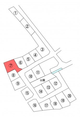 中巨摩郡昭和町西条、土地の間取り画像です