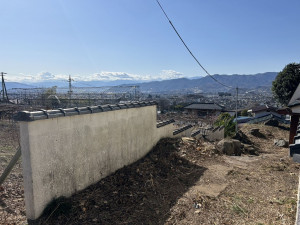 甲州市塩山下萩原、土地の画像です