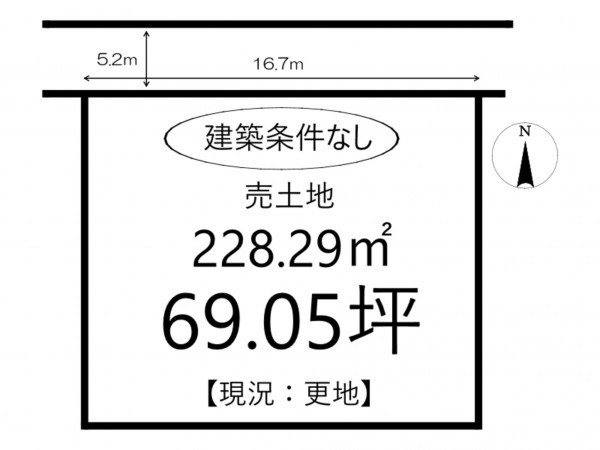 姫路市城東町、土地の間取り画像です