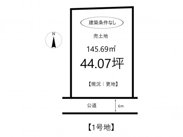 姫路市勝原区宮田、土地の間取り画像です