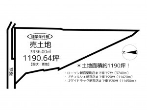 たつの市新宮町上莇原、土地の間取り画像です