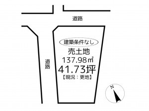 相生市相生、土地の間取り画像です