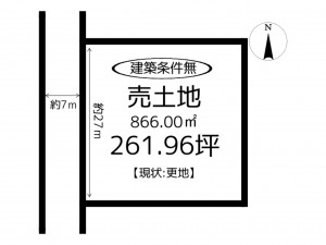 たつの市龍野町片山、土地の間取り画像です