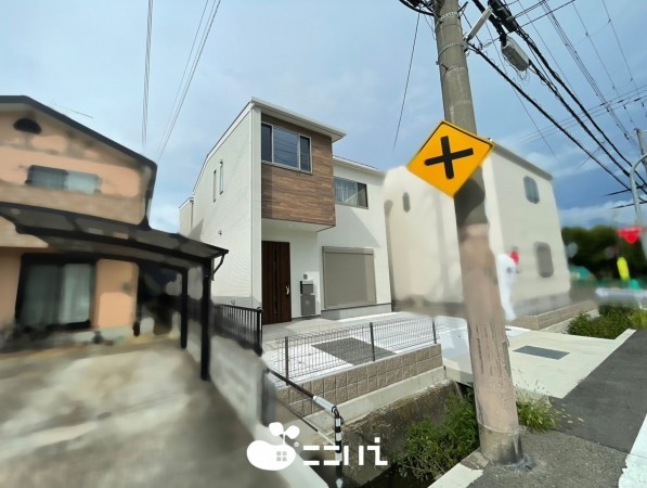 姫路市飾磨区都倉、新築一戸建ての外観画像です