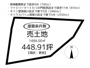 たつの市揖保町中臣、土地の間取り画像です