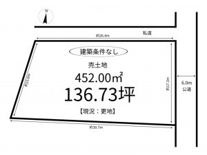 たつの市御津町苅屋、土地の間取り画像です