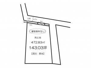 姫路市花田町、土地の間取り画像です