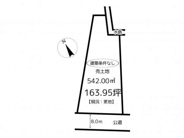 姫路市砥堀、土地の間取り画像です