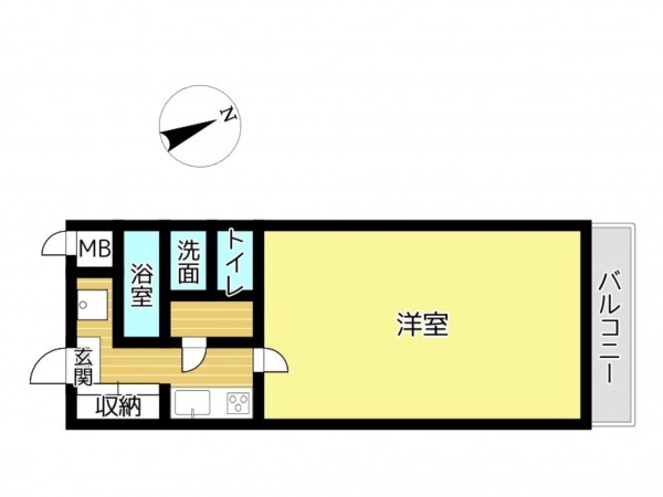 姫路市福中町、収益/事業用物件/マンションの間取り画像です