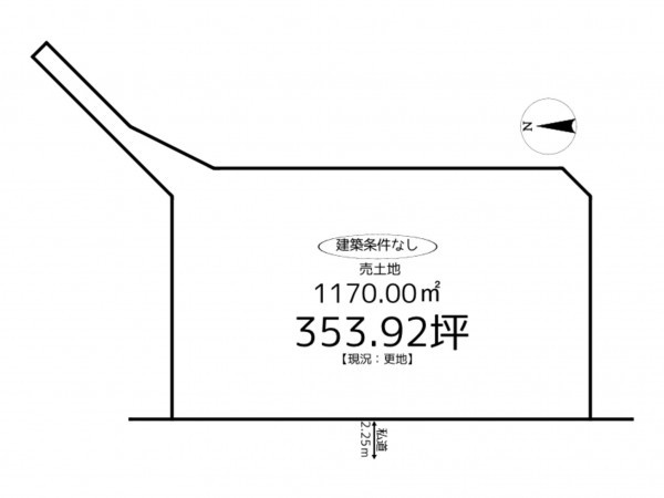 たつの市誉田町高駄、土地の間取り画像です