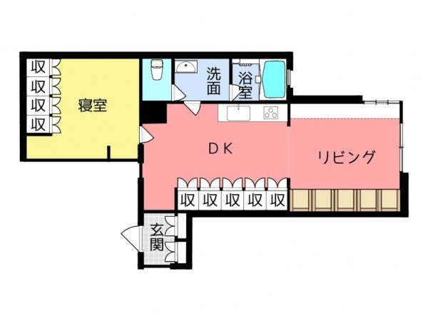 鳥羽市安楽島町、マンションの間取り画像です