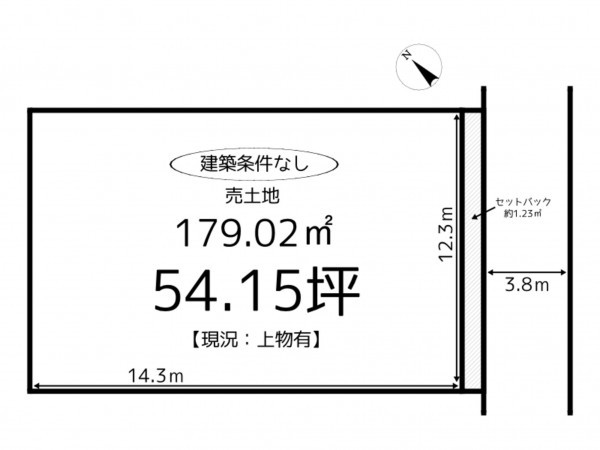 たつの市龍野町富永、土地の間取り画像です